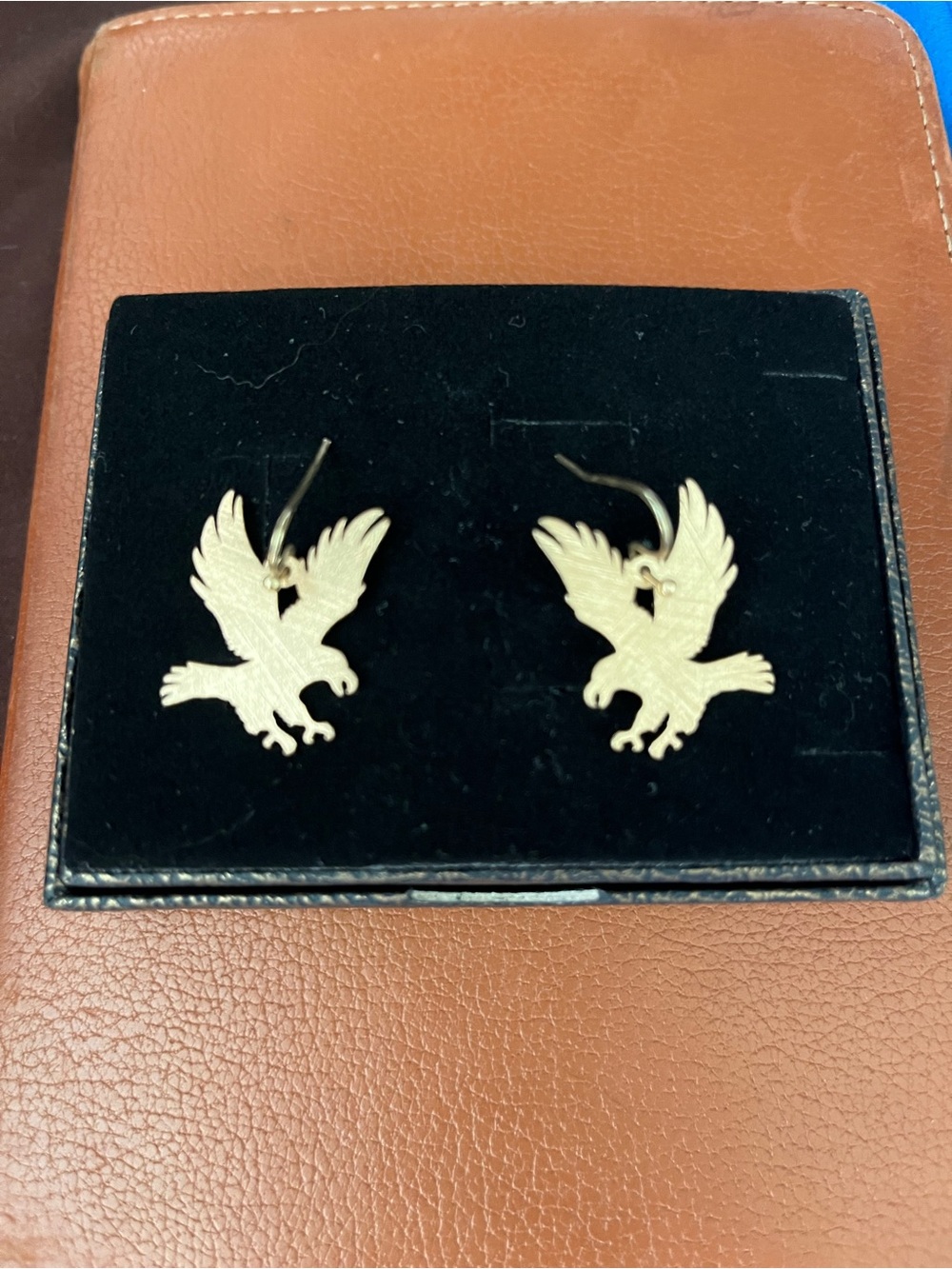 Gold Eagle Earrings